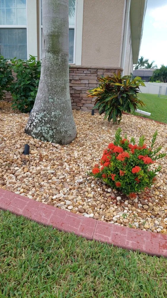 Custom residential landscaping with custom design in Bonita Springs, FL by De Leon’s Landscaping
