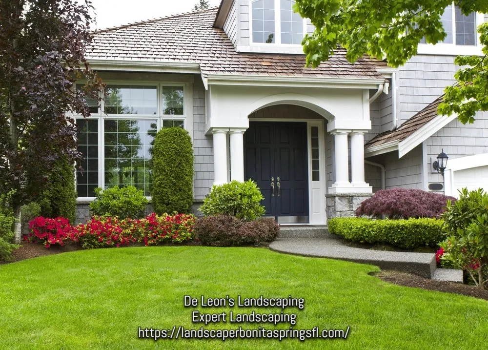 Custom landscape design in Bonita Springs, FL by De Leon’s Landscaping