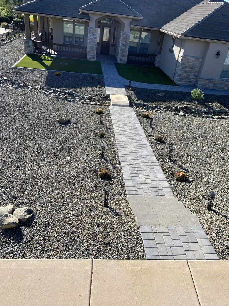 Affordable landscape installation for beautiful yards in Prescott Valley, AZ by De Los Santos Landscaping
