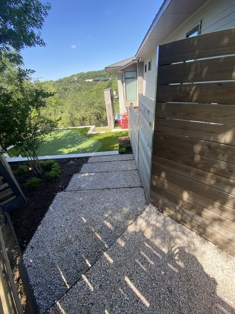 Top-rated lawn mowing service with custom design in Pflugerville, TX by De Luna Site & Landscape