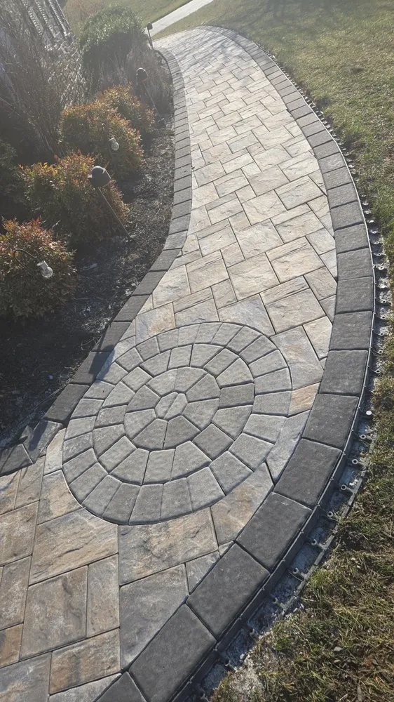 Custom residential landscaping in New Castle, DE by DE Masonry & Landscape