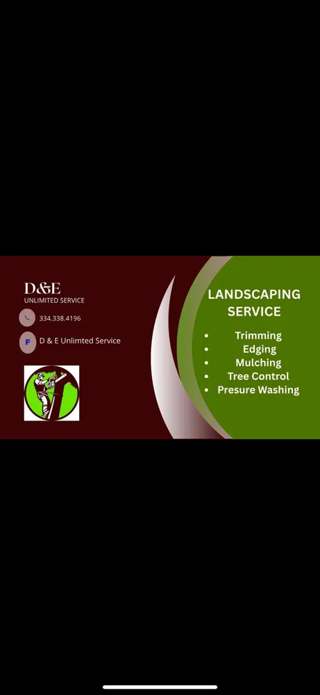 Custom yard maintenance experts serving Roanoke, AL - D&E Unlimited Service