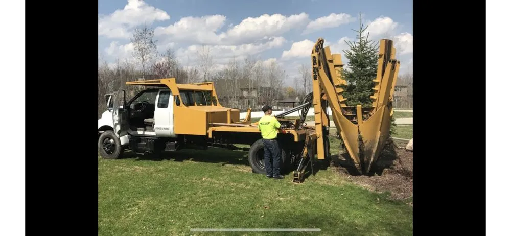 Professional lawn mowing service for residential properties in Brownstown, MI by Dean’s Tree Transplanting & Landscaping