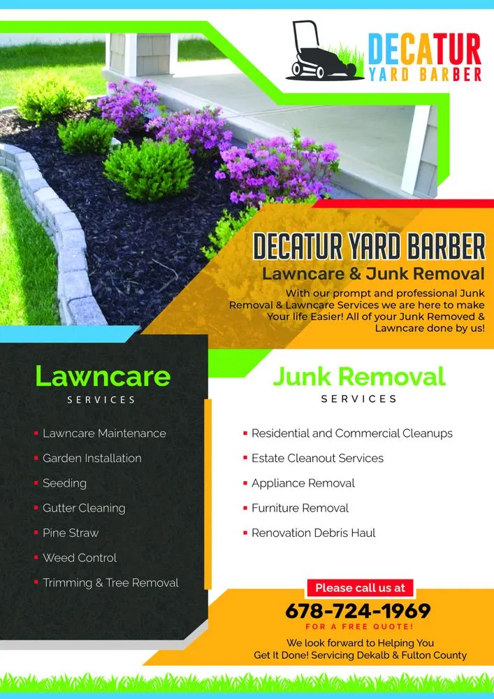 Local landscape design for residential properties across Belvedere Park, GA - Decatur Yard Barber