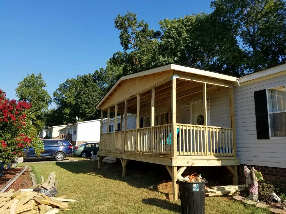 Custom garden landscaping in Landis, NC by Decks, Docks & Walls