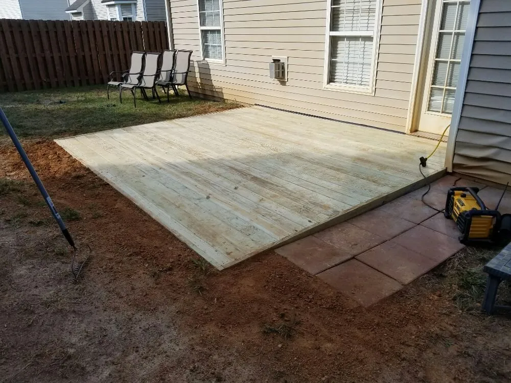 Custom garden landscaping in Landis, NC by Decks, Docks & Walls