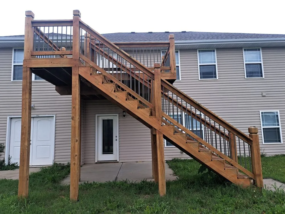 Professional yard cleanup service in Marshfield, MO by Decks Plus