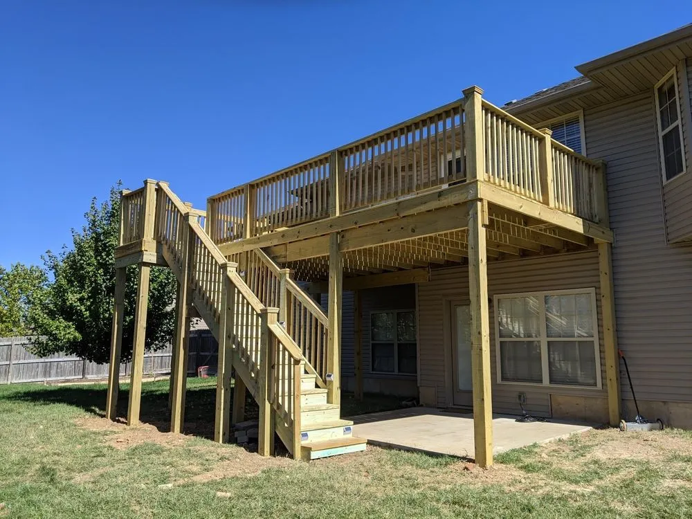 Custom residential landscaping for homes across Marshfield, MO - Decks Plus