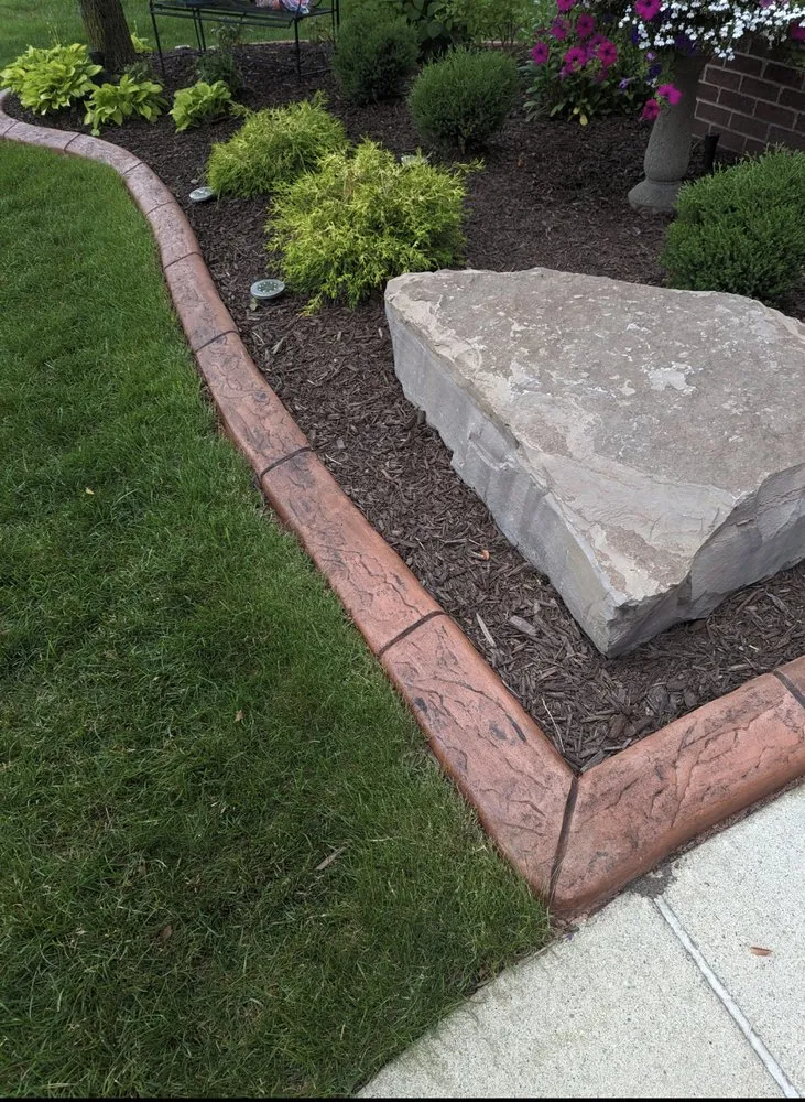 Reliable landscaping services with custom design across Jackson, MI - Decorative Curbing