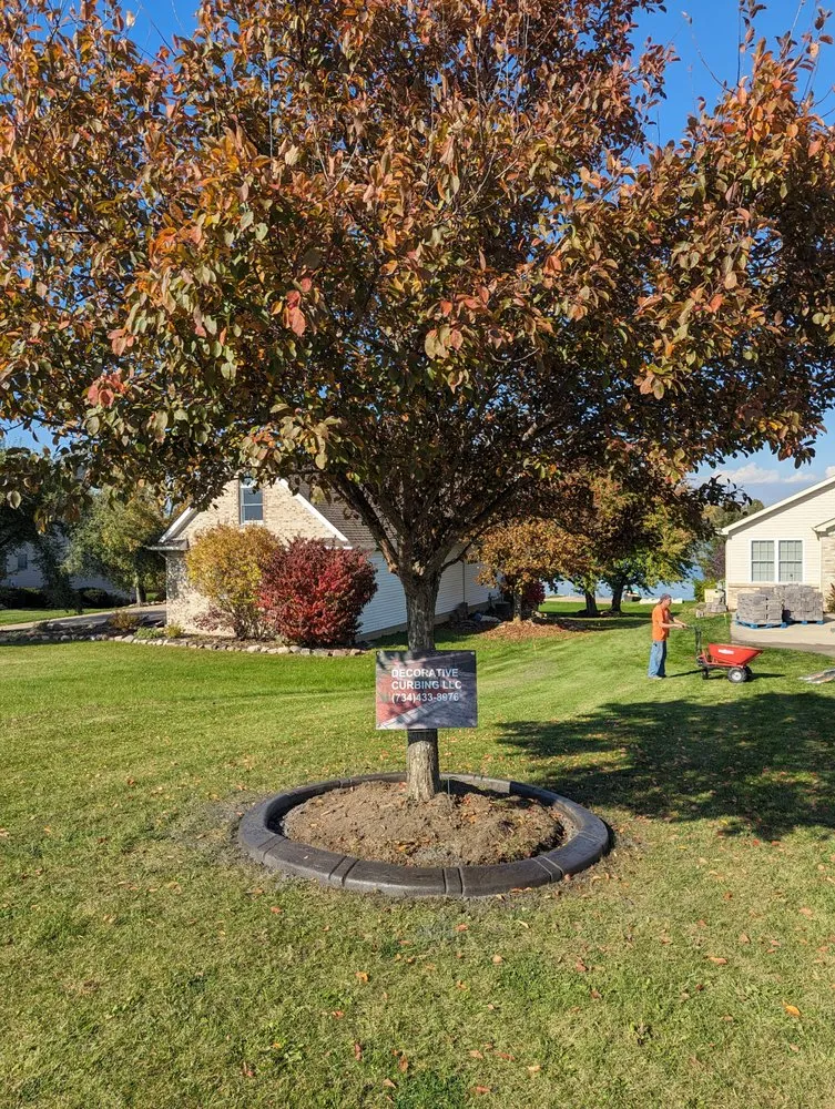 Professional landscape installation with custom design across Jackson, MI - Decorative Curbing