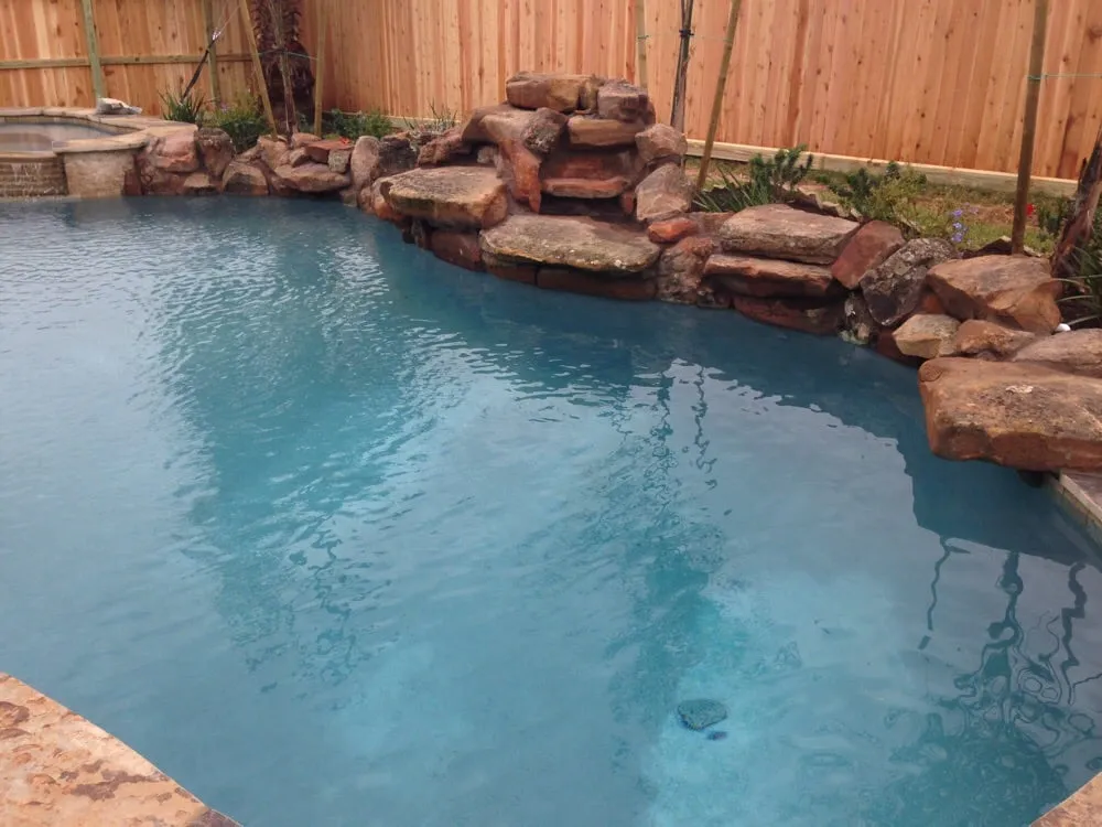 Professional landscape installation in League City, TX - Decorative Pools