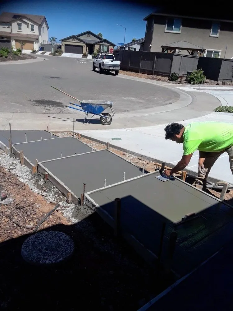 Professional lawn mowing service in Stockton, CA - Decorative rock & concrete