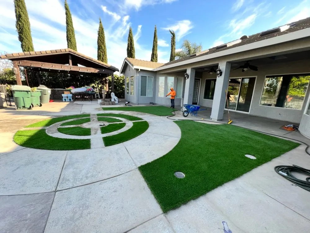 Affordable yard maintenance near you in Stockton, CA by Decorative rock & concrete