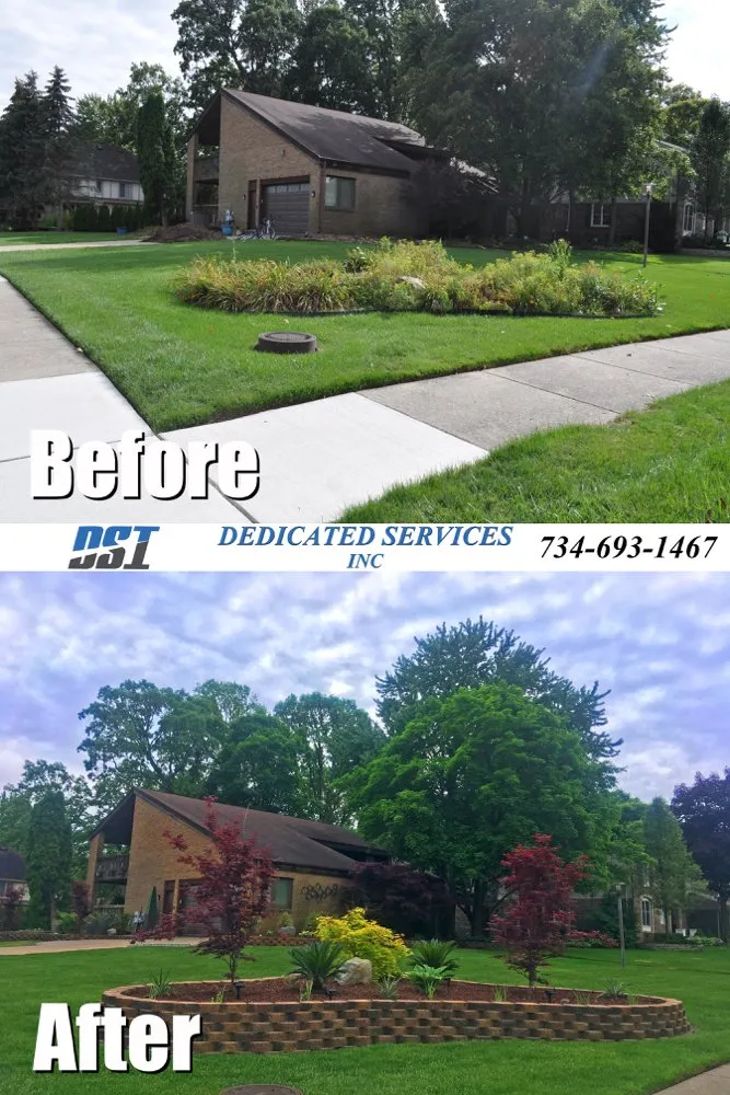Reliable outdoor landscaping for homes across Dundee, MI - Dedicated Services