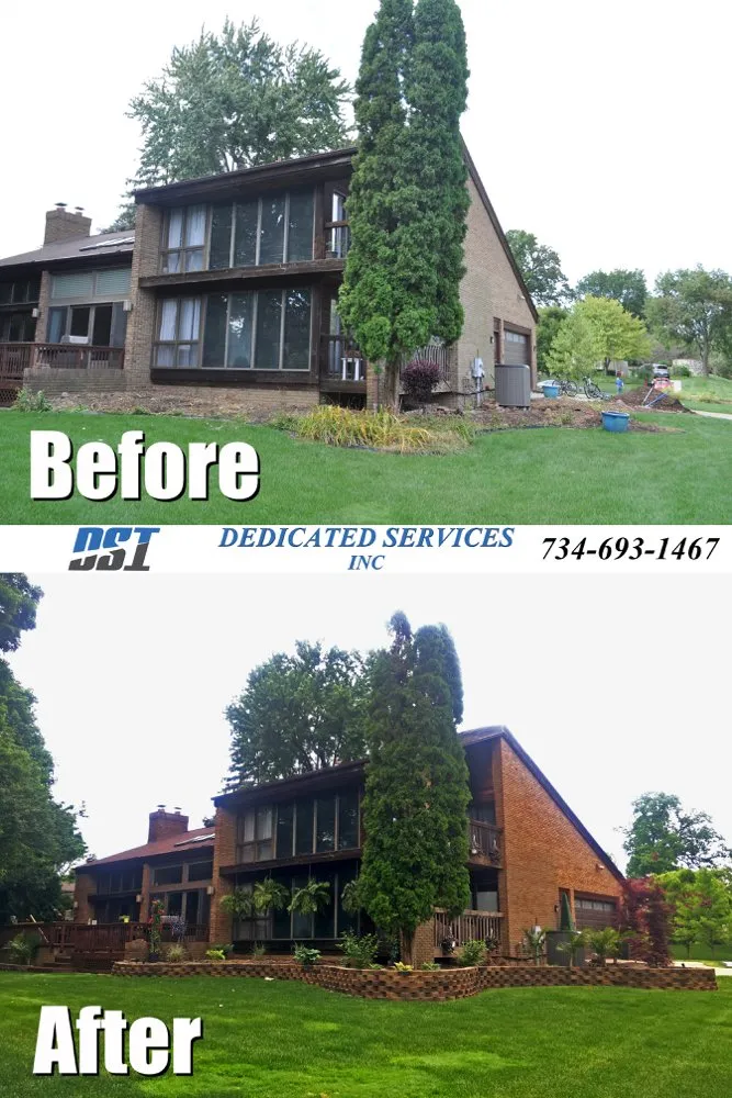 Trusted outdoor landscaping for residential properties in Dundee, MI by Dedicated Services