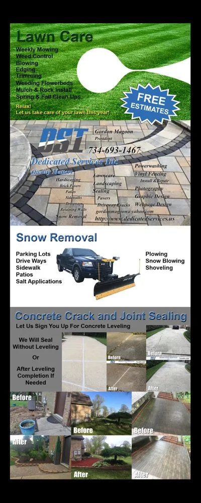 Affordable yard maintenance in Dundee, MI - Dedicated Services