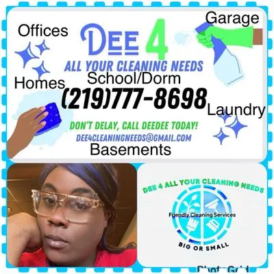 Dee 4 All Your Cleaning Needs Logo