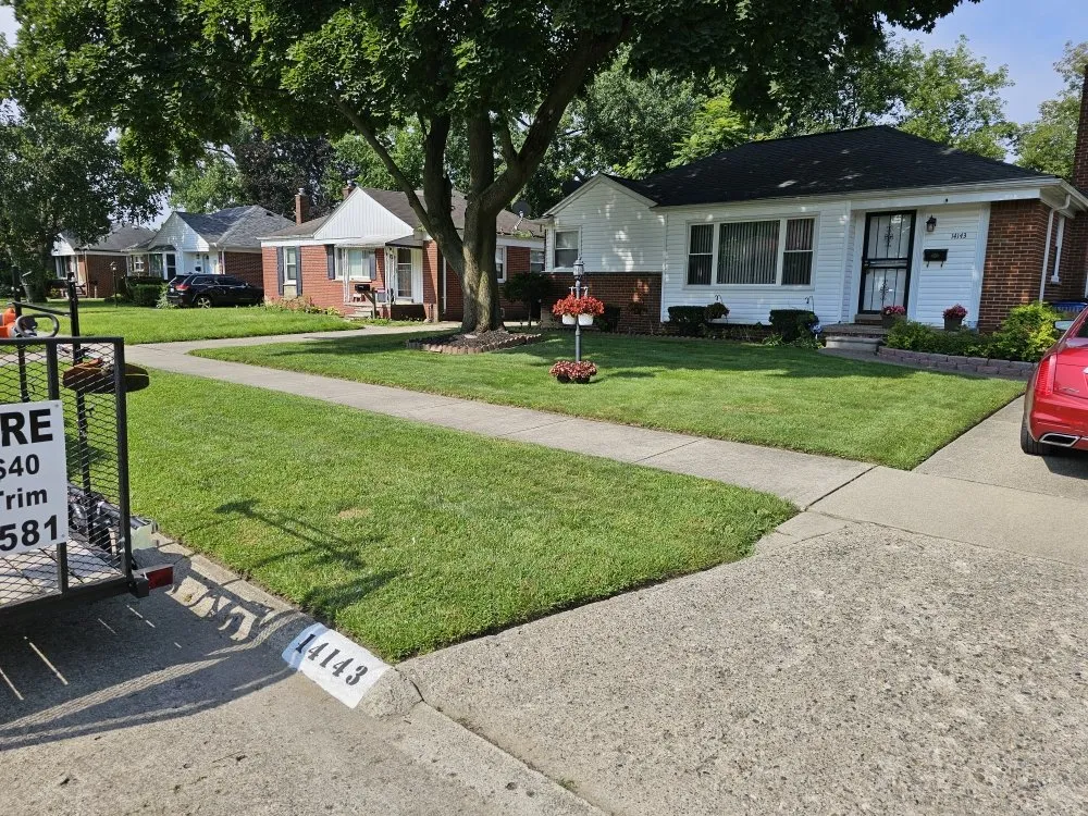 Professional outdoor landscaping in Redford, MI by Dee Nice Lawn Service