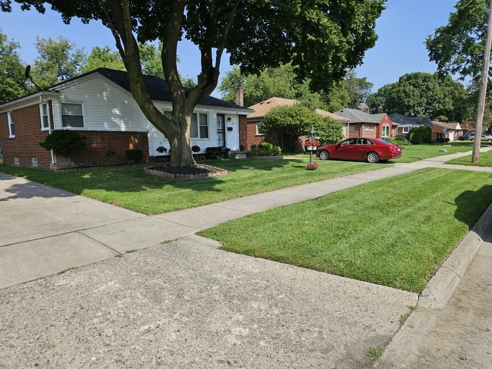 Reliable lawn mowing service for residential properties in Redford, MI by Dee Nice Lawn Service