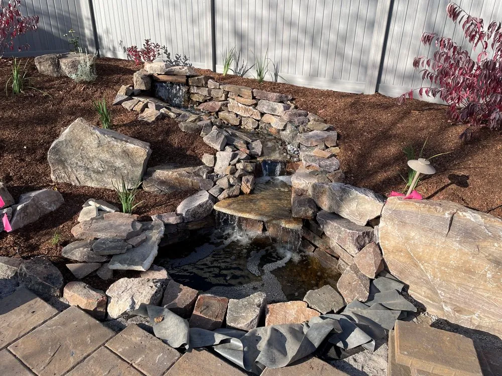 Custom garden landscaping in Stevensville, MT by Deep Roots Landscape