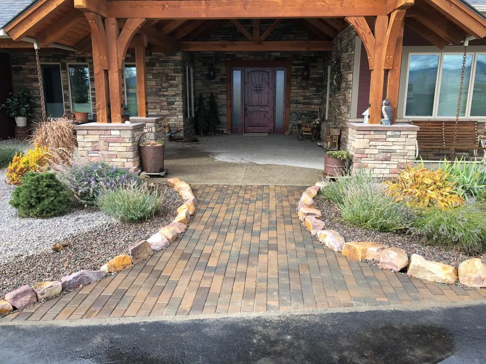 Local landscape installation in Stevensville, MT by Deep Roots Landscape