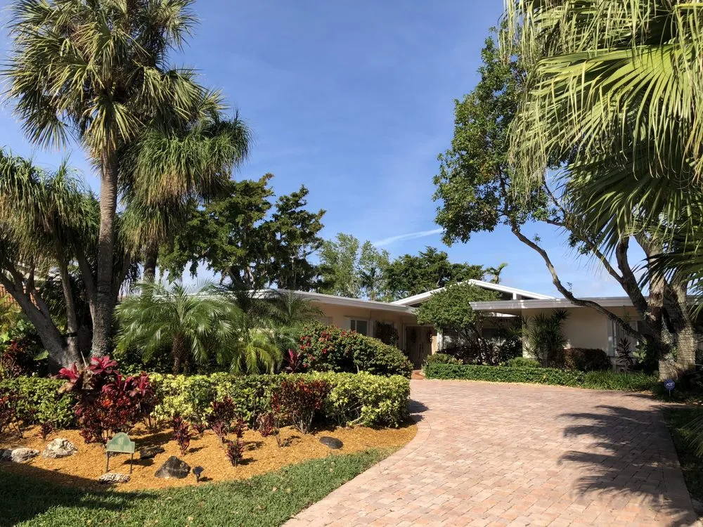 Custom landscape installation in Pompano Beach, FL - Deep Roots Services