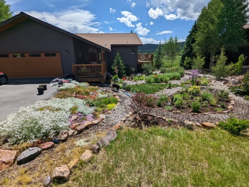 Custom outdoor landscaping in Bozeman, MT by Deeper Roots Sprinklers and Landscape