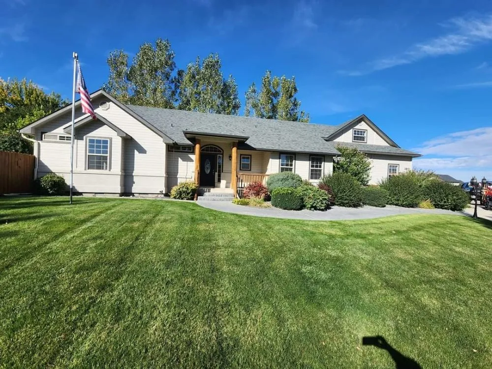 Affordable lawn mowing service in Nampa, ID by DeepRoots Landscape Lawncare & Maintenance