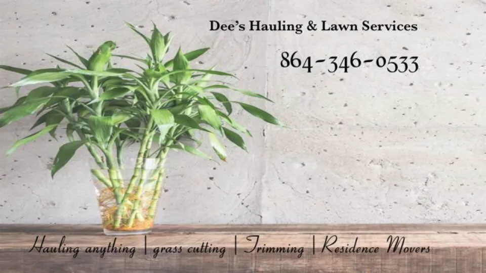 Top-rated landscaping services in Greer, SC - Dee’s Hauling & Lawn Services
