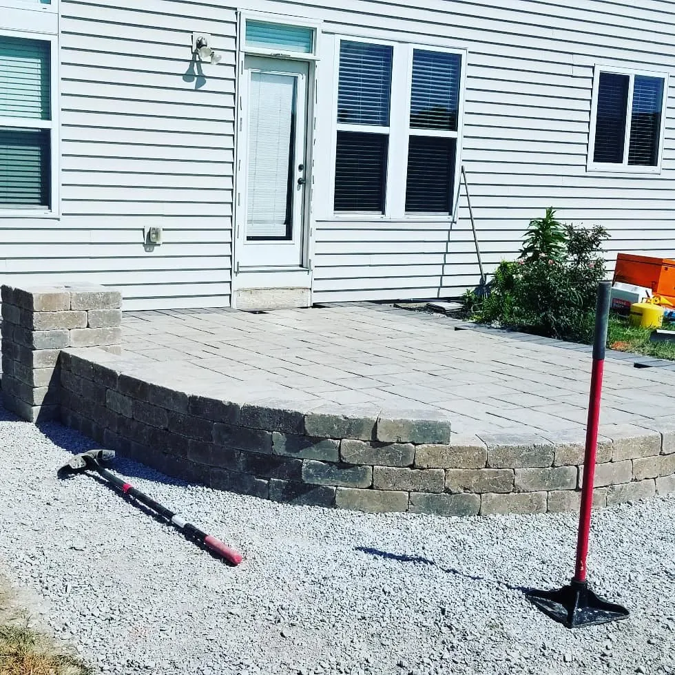 Custom landscape installation in Alexandria, KY - Dees Landscapes