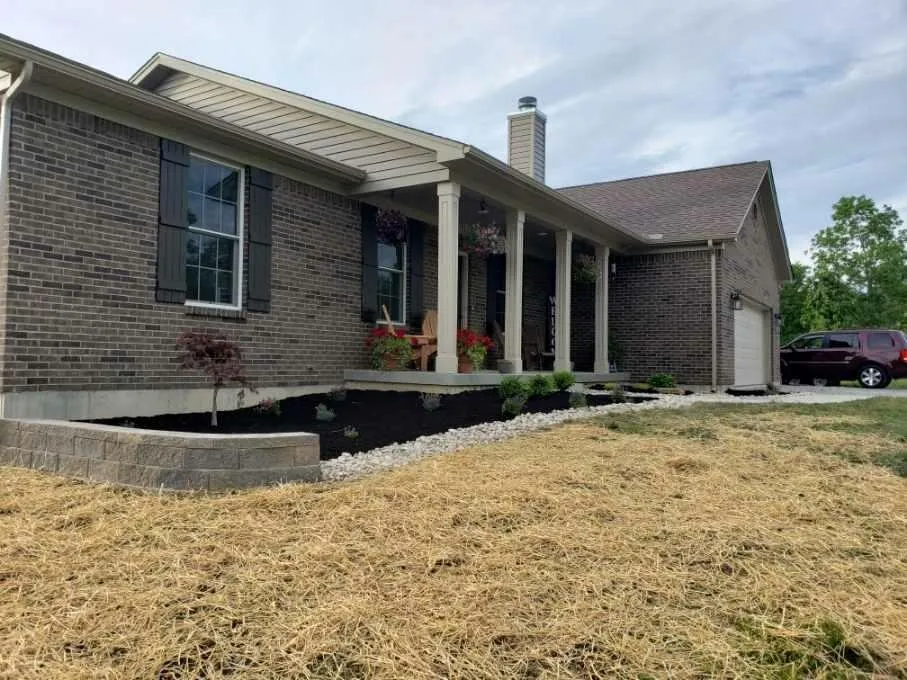 Custom yard maintenance for homes in Alexandria, KY by Dees Landscapes