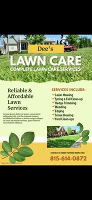 Dee’s Lawn Care Logo
