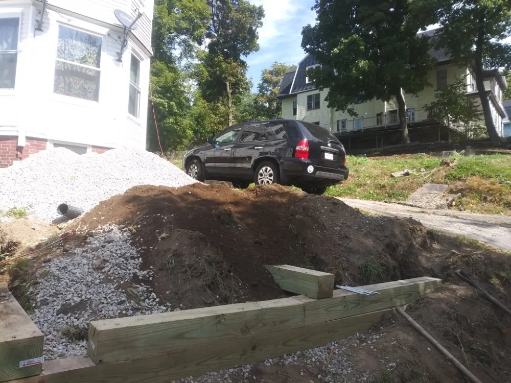 Custom garden landscaping in Worcester, MA by DeJarnette & Son's