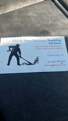 Del And Son Pressure Washing Logo