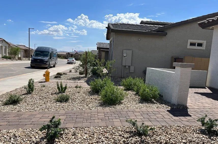 Custom landscape installation with custom design across Wittmann, AZ - Del Sol LandscapIng & Hardscape