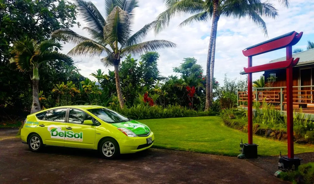 Custom residential landscaping with custom design in Kailua-Kona, HI by Del Sol Lawn Care