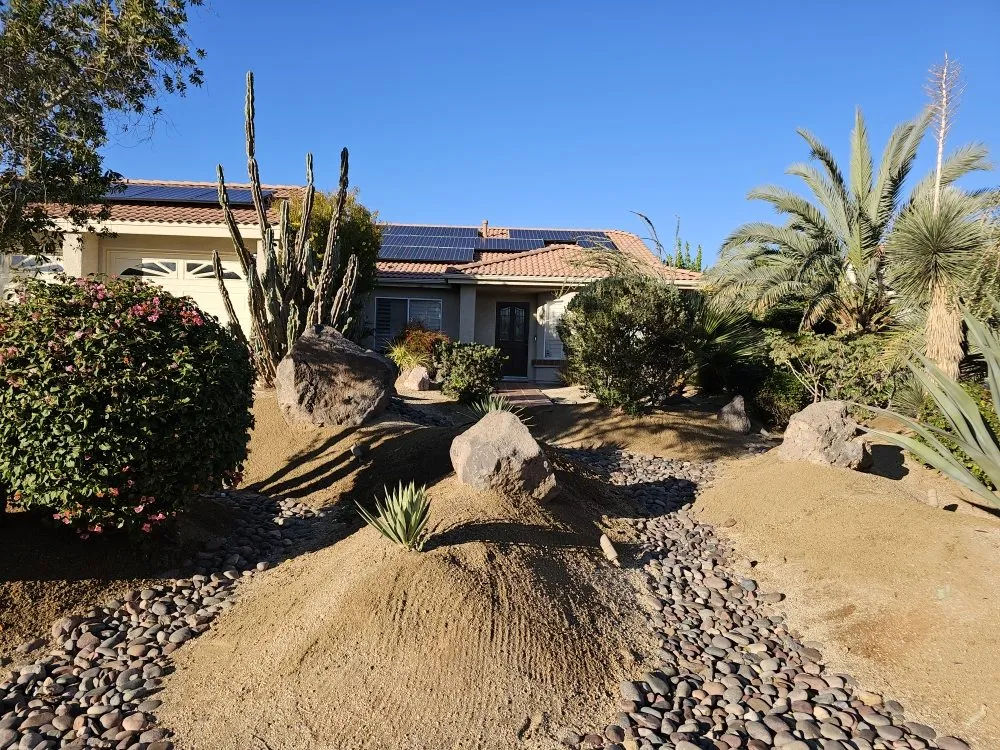 Professional outdoor landscaping for residential properties across Cathedral City, CA - Del Villal Gardening