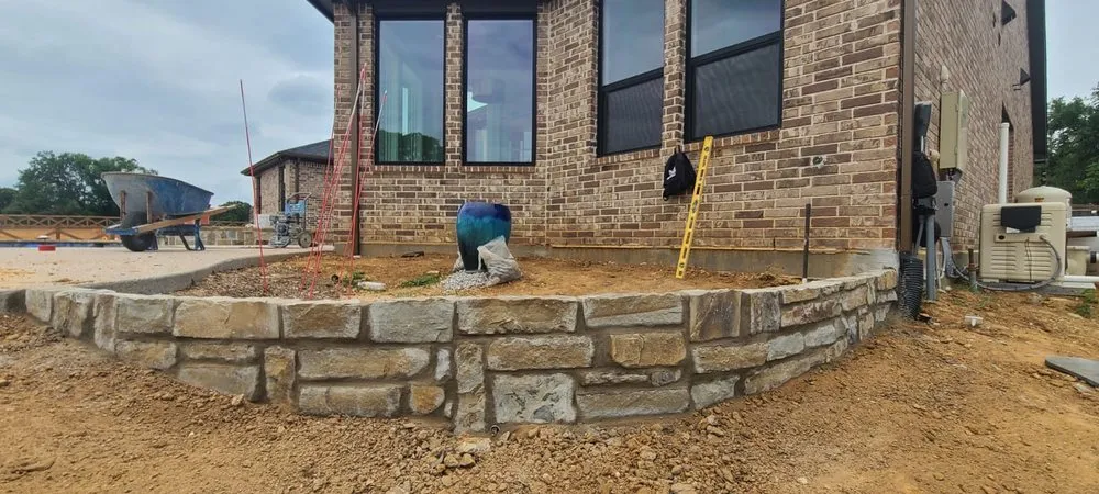 Custom landscape installation in Fort Worth, TX - Delaney's Lawn Care