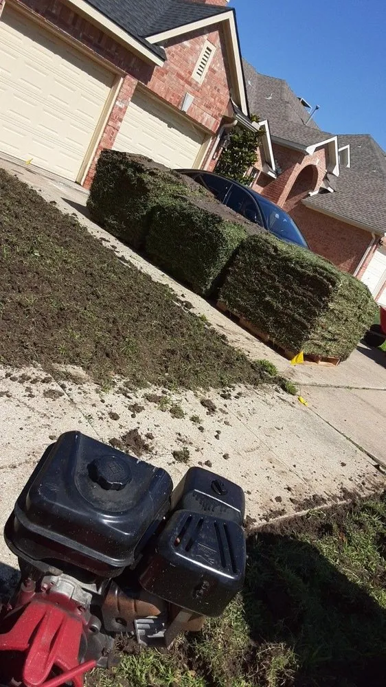 Professional yard maintenance in Lewisville, TX by Delarosa Landscape