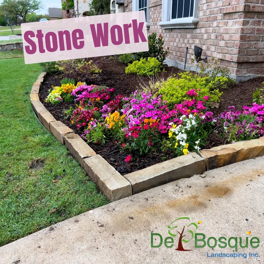 Affordable landscape installation for year-round maintenance in Rockwall, TX by DelBosque Landscaping