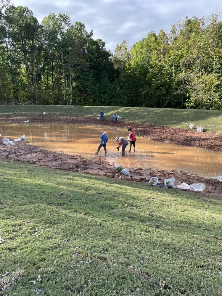 Custom garden landscaping in Raleigh, NC by Delcid Erosion Control