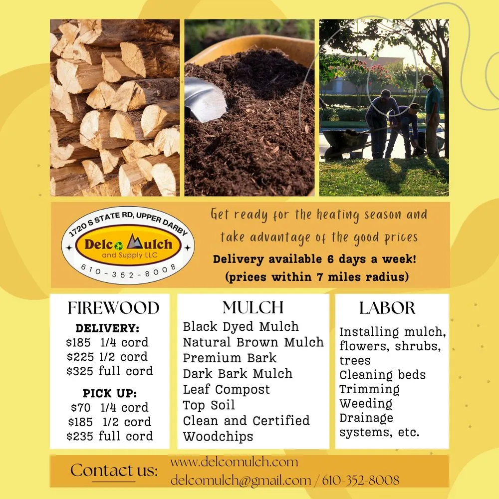Custom yard cleanup service in Upper Darby, PA - Delco Mulch and Supply