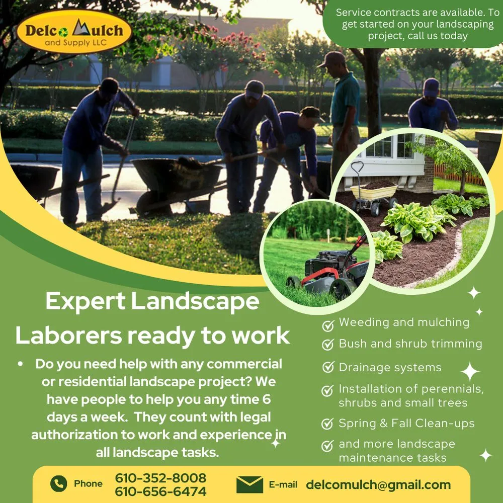 Top-rated landscape installation in Upper Darby, PA - Delco Mulch and Supply
