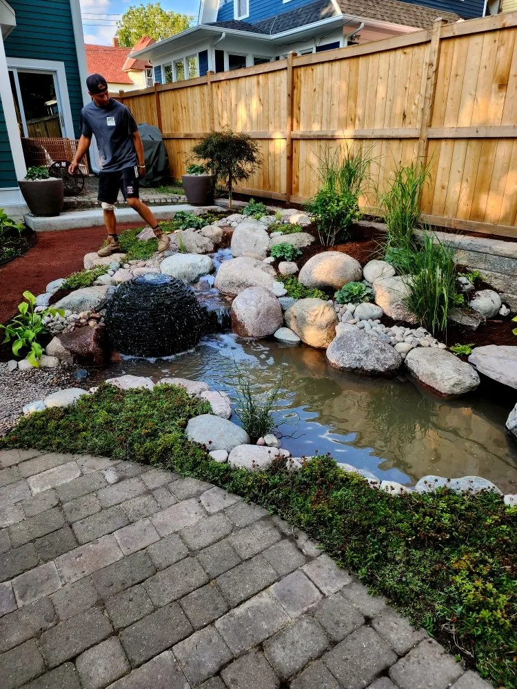 Professional outdoor landscaping for year-round maintenance across Media, PA - Delco Ponds And Waterscapes By Gramercy