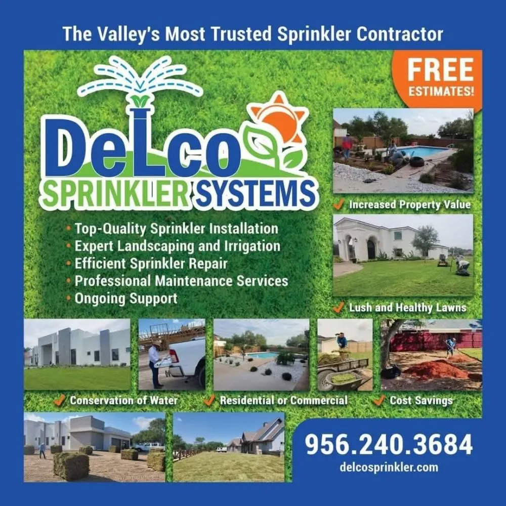 Professional residential landscaping experts serving McAllen, TX - Delco Sprinkler System