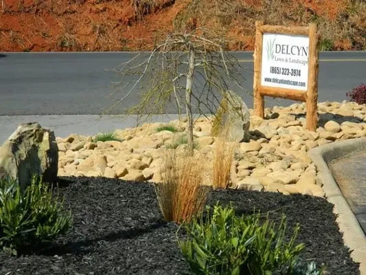 Delcyn Lawn & Landscape Logo