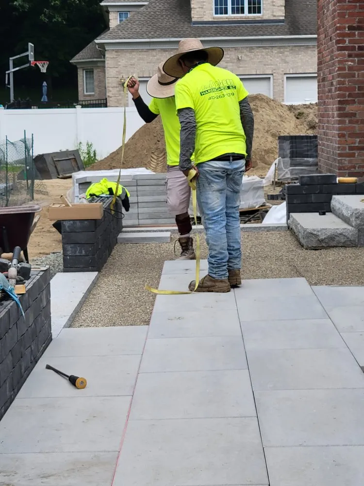 Local landscaping services with custom design in Springfield, MA by Deleon Hardscapes