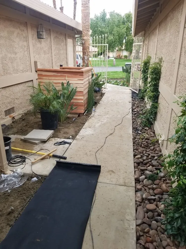 Affordable landscape installation in Thousand Palms, CA by Delgado Landscape And Tree Service