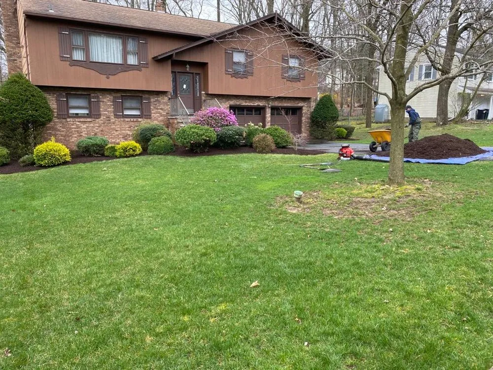 Professional outdoor landscaping with custom design in Flanders, NJ by Delgado Landscaping and Design