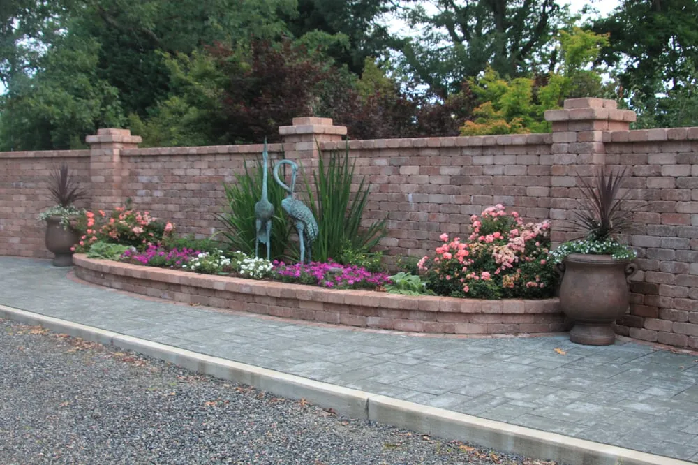 Custom garden landscaping in Williamsburg, VA by Delightful Gardens Landscape Company